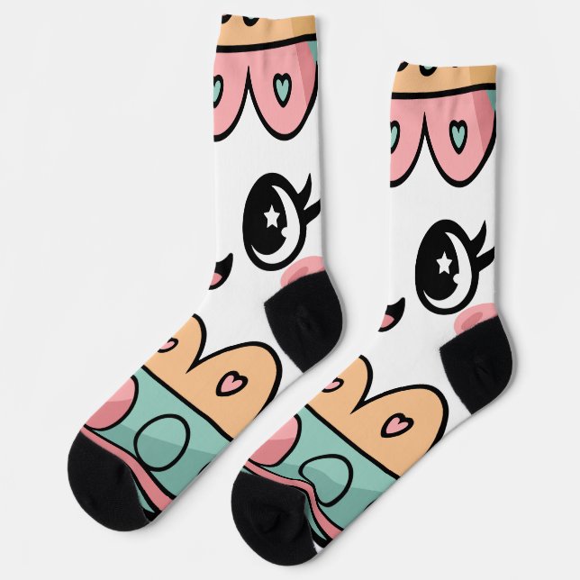 Calcetines Huevo de Pascua de Kawaii (Izquierda)
