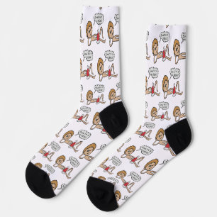 Calcetines Humor divertido de navidad en Santa's Here