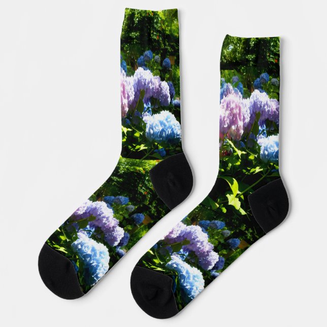 Calcetines Hydrangea Flower Garden Crew Socks (Izquierda)
