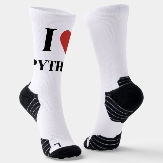 Calcetines I HEART Python (Angular)