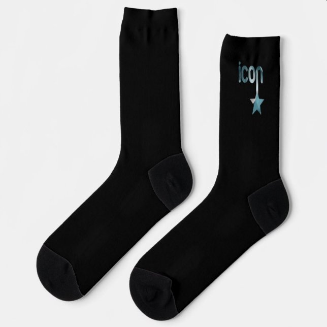 Calcetines ICON Unisex Socks Trend Resumen del Océano Azul (Subido por el creador)