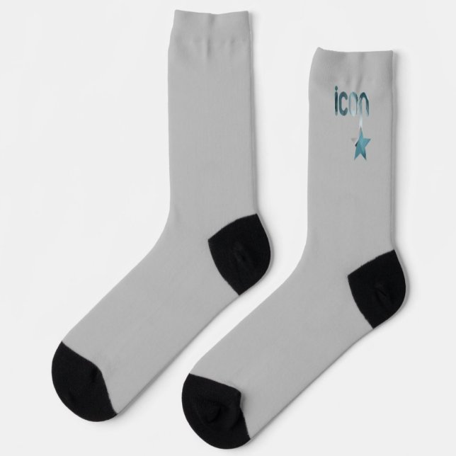 Calcetines ICON Unisex Socks Trend Resumen del Océano Azul (Subido por el creador)