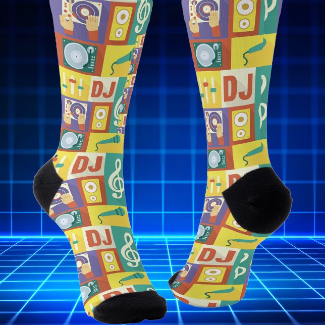 Calcetines Icono de DJ profesional diseñado (Subido por el creador)