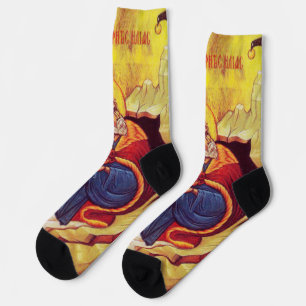 Calcetines Icono ortodoxo griego del profeta Elías