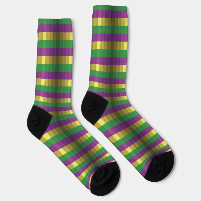 Calcetines Ilusión de Mardi Gras (Derecha)