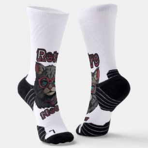 Calcetines ilustracion de Gato Gris inspirado en la anime de