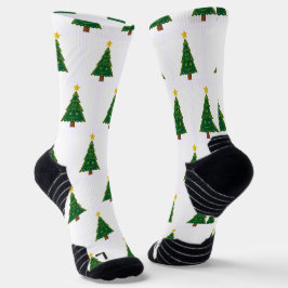 Calcetines imagen de árbol de Navidad de alto rendimiento atl
