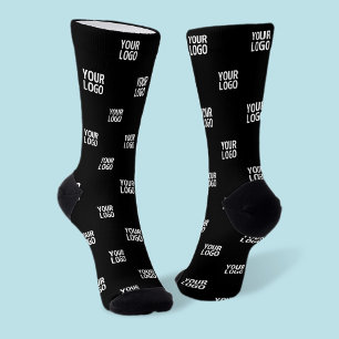 Calcetines Imagen repetitiva, diseño o logotipo comercial de