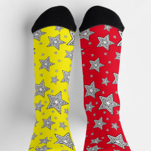 Calcetines impares con estrellas