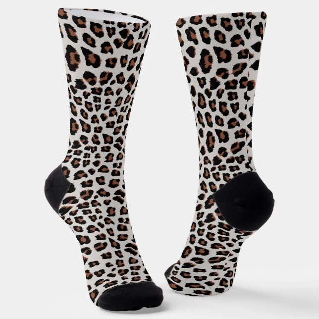 Calcetines Impresión de leopardo (Angular)