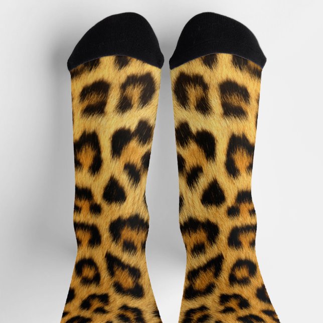 Calcetines Impresión de leopardo (Arriba)
