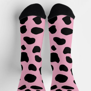 Calcetines Impresión de vaca, patrón de vaca, puntos de vaca,
