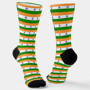 Calcetines India Socks, moda patriótica de la bandera india