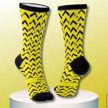 Iniciales de nombre en negro y amarillo Chevron fu