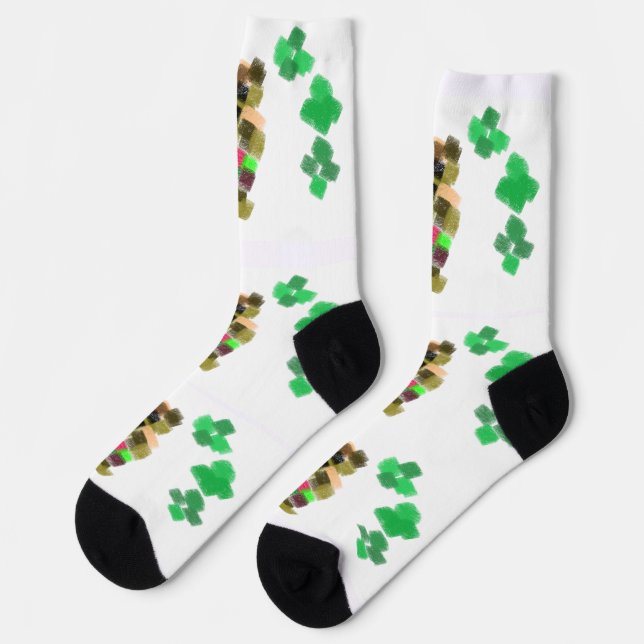 Calcetines  Irish terrier St Patrick's day fun (Izquierda)