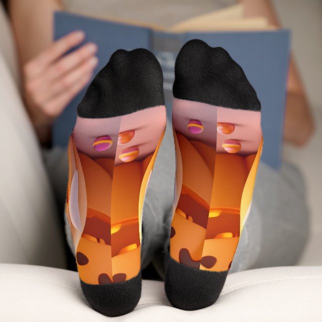Calcetines Irresistible Pumpkin Socks – Cute Halloween Magic (Abajo)