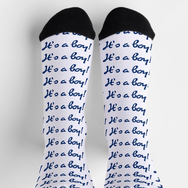Calcetines It's a Boy! Baby Gender Reveal (Arriba)