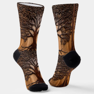 Calcetines Jacaranda Tree: La naturaleza en la madera,