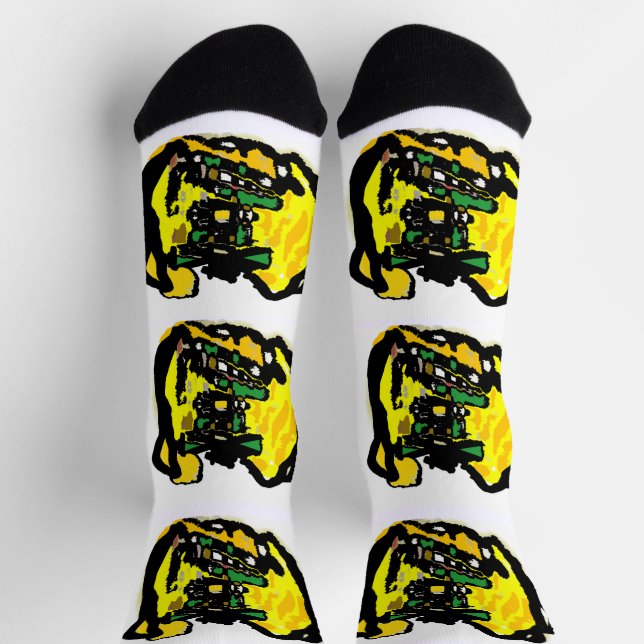 Calcetines Jack o' lantern Funny (Arriba)