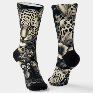 Calcetines Jaguar de selva vintage