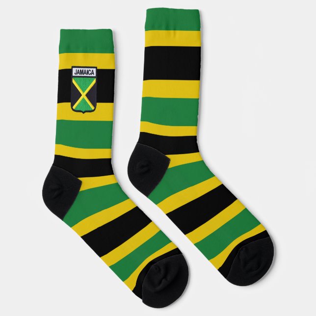 Calcetines Jamaica Flag Jah Rastafari Rasta Reggae Socks (Derecha)