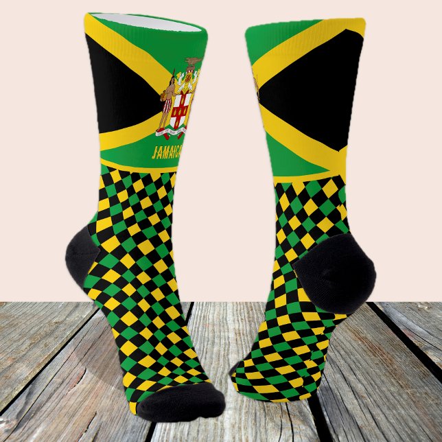 Calcetines Jamaica Socks, Emblem, moda de bandera jamaiquina (Subido por el creador)