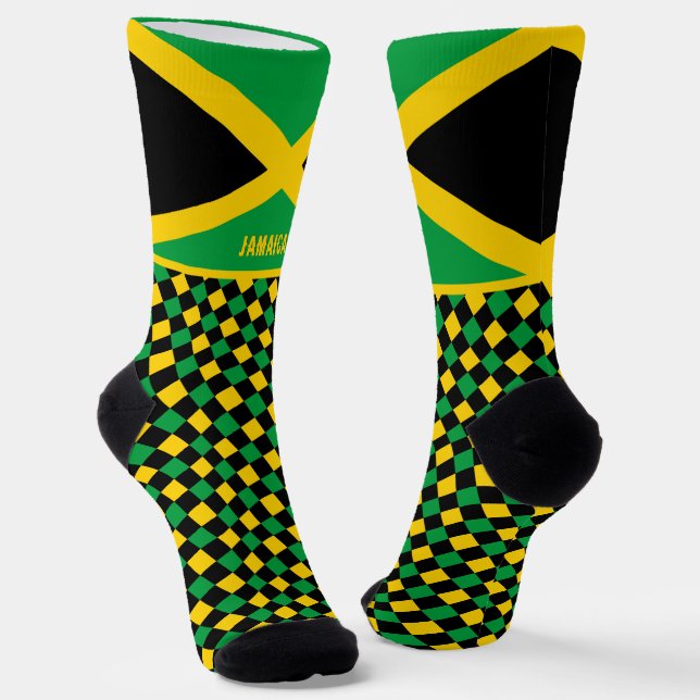 Calcetines Jamaica Socks, moda de bandera jamaiquina / deport (Angular)