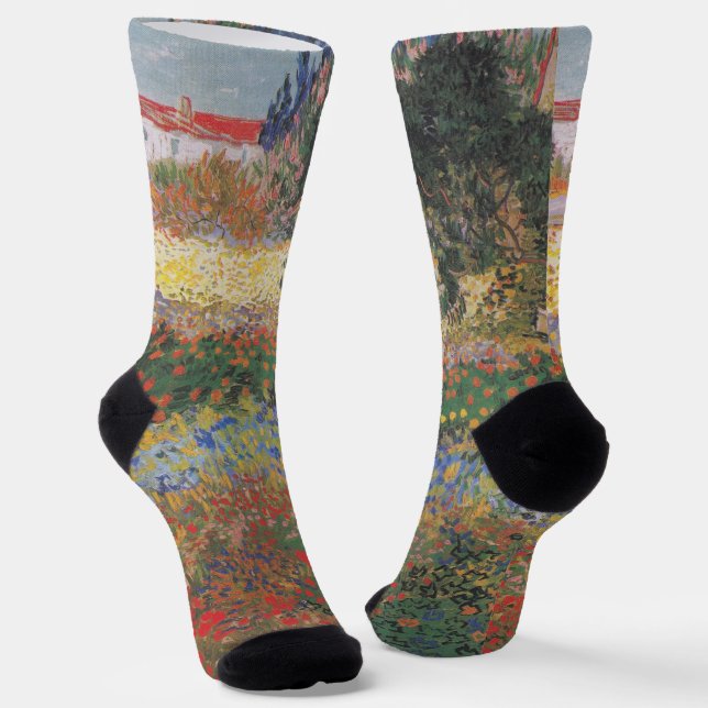 Calcetines Jardín de flores - Vincent van Gogh (Angular)