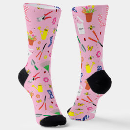 Calcetines Jardín Jardín Lover Cute Rosa