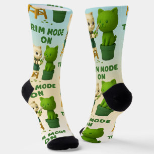 Calcetines Jardinero de gatos modo de recorte de topiaria sur