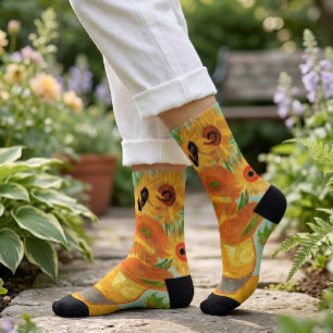 Calcetines Jarrón con doce girasoles de Vincent van Gogh