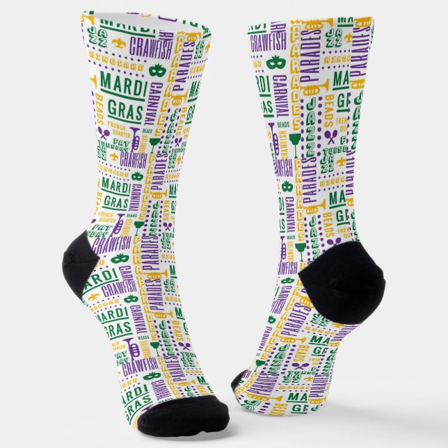 Calcetines Jazz de Mardi Gras (Angular)