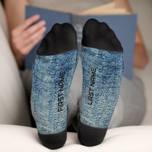 Calcetines Jeans despojados personalizados