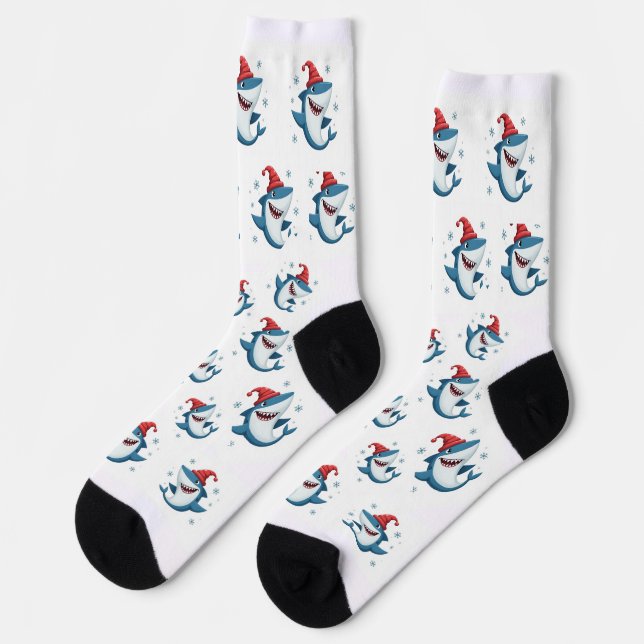 Calcetines Jeff landshark en navidades (Izquierda)