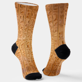 Calcetines Jeroglífico Antiguo Egipto Idioma Texto Grabado