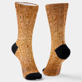 Calcetines Jeroglífico Antiguo Egipto Idioma Texto Grabado