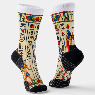 Calcetines Jeroglíficos egipcios antiguos y faraónicos