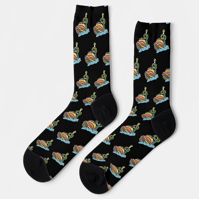 Calcetines Jet Ski Stickman (Izquierda)