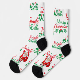 Calcetines Jingle Bells Printed alta calidad Lujosa sensación