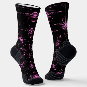 Calcetines Joyas rosas arte moderno