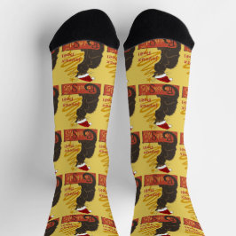 Calcetines Joyeux Noel Le Chat Noir With Stylized Golden Tree