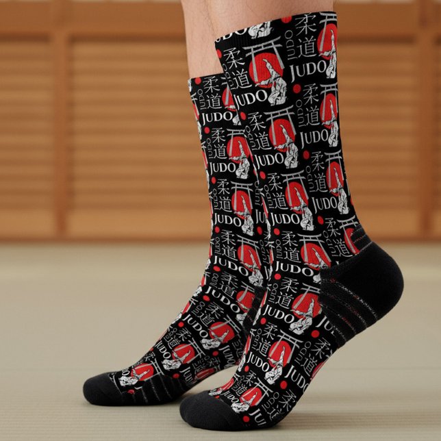 Calcetines Judo Kanji, Judoka, Torii gates pattern (Subido por el creador)
