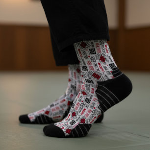 Calcetines Judo - patrón geométrico moderno limpio