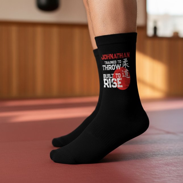 Calcetines Judo - Trained to Throw - Built to Rise (Subido por el creador)