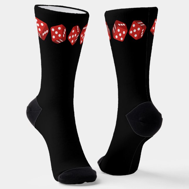 Calcetines Juego de dados del Casino Rojo (Angular)