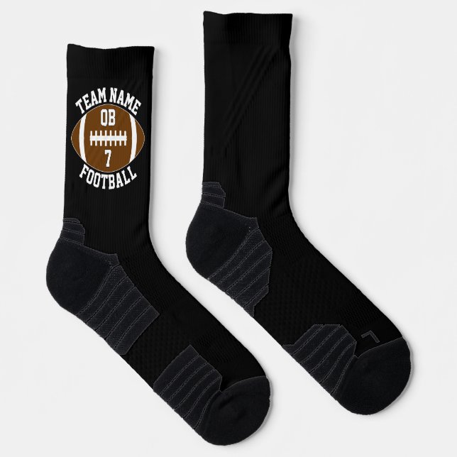 Calcetines Jugador de fútbol Personalizado equipo y jugador n (Derecha)