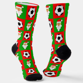 Calcetines Jugador de fútbol Santa Navidades Patrón vacacione
