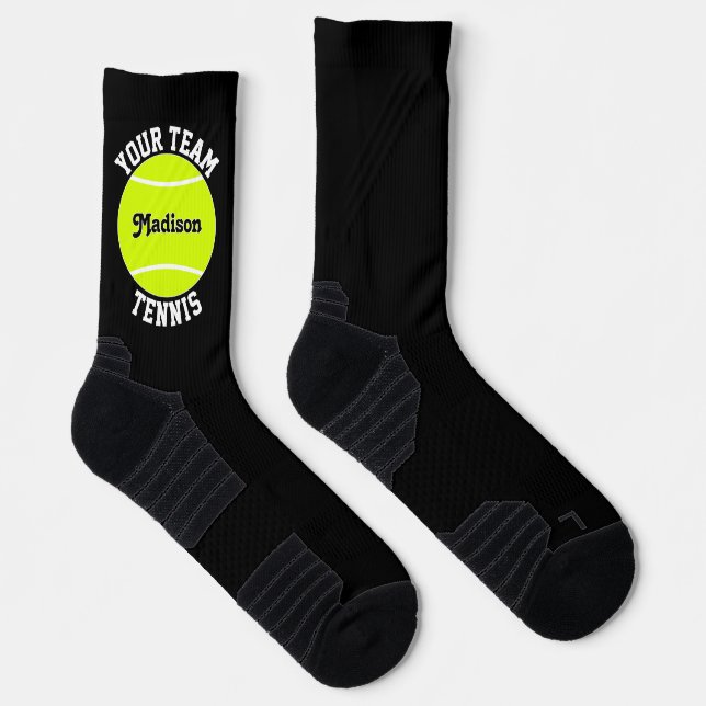 Calcetines Jugador de tenis Personalizado equipo y jugador no (Derecha)
