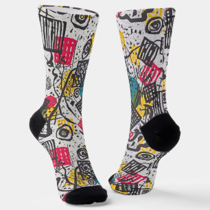 Calcetines Kandinsky Small Worlds - Patrón de arte