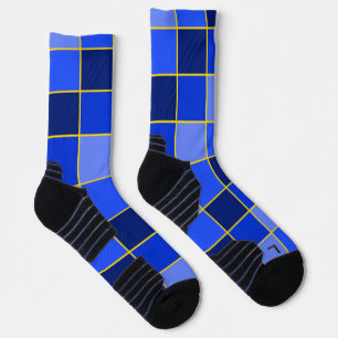 Calcetines Karner Blue Butterfly Cheques sobredimensionados a